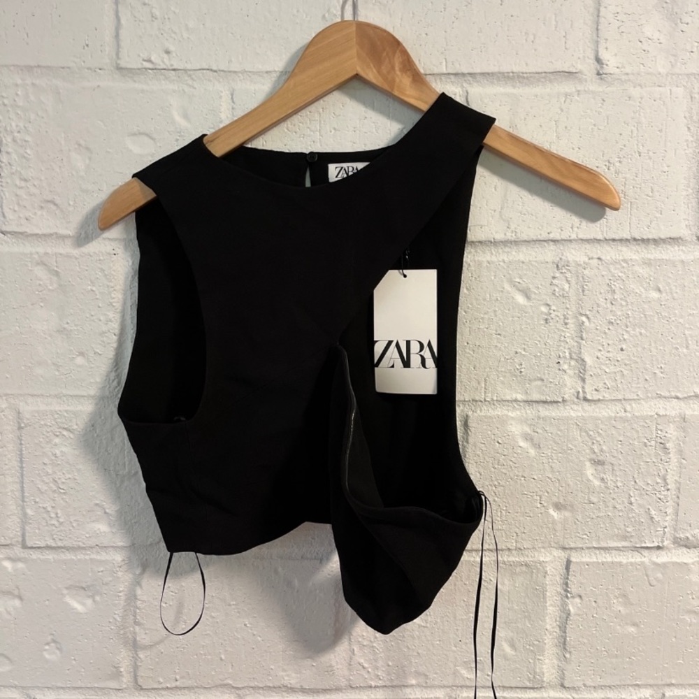 Zara Black Crop Top